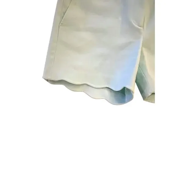 J.McLaughlin Scalloped Hem Mint Green Shorts - Size 6 - Picture 5 of 11